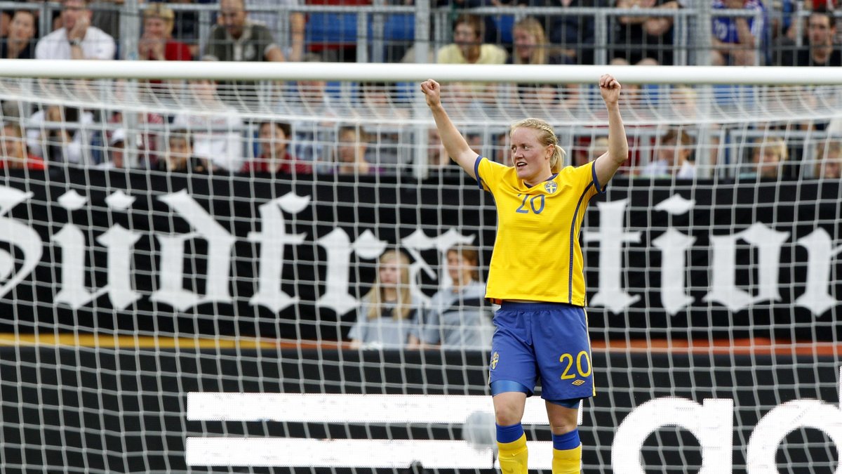 Marie Hammarström sköt VM-bronset till Sverige förra året. 