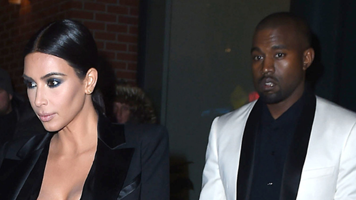 Kim och Kanye har ätit middag i New York tillsammans. 