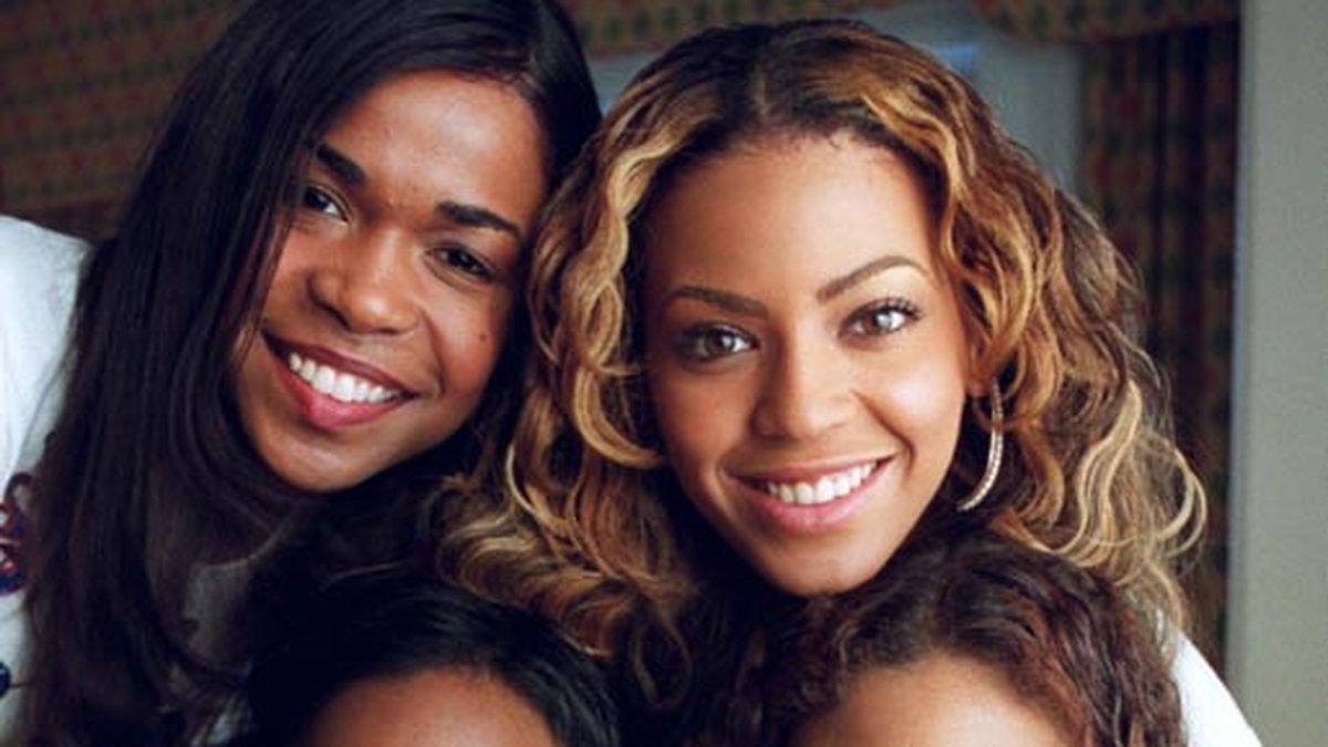 Kelly Rowland, Farrah Franklin (längst ner till höger), Michelle Williams och Beyoncé Knowles i den tidiga uppsättningen av Destinys Child.