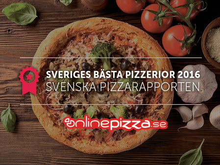 Det är sajten onlinepizza.se som för tredje året i rad räknat ut vilka pizzerior i vårt land som är mest populära.