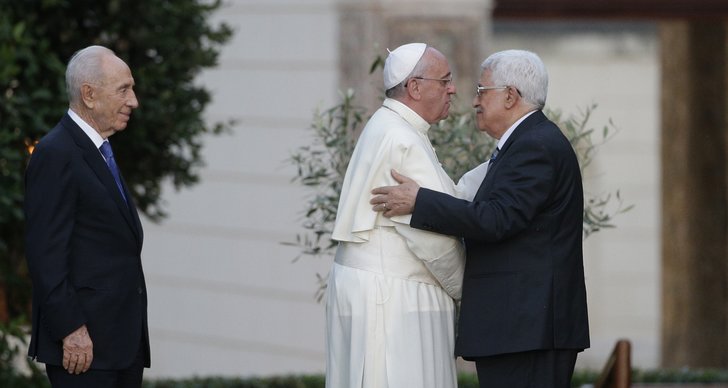 Erkänner, Palestina, Påven