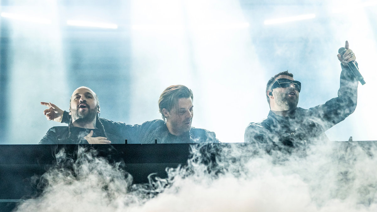 Steve Angello, Axwell och Sebastian Ingrosso i Swedish House Mafia. Arkivbild.