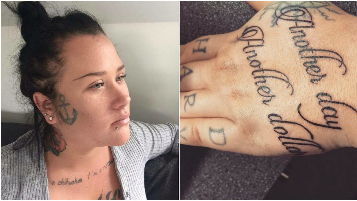 Lynn Holm, 25, berättar för Nyheter24 om reaktionerna hon har fått på sina ansiktstatueringar.