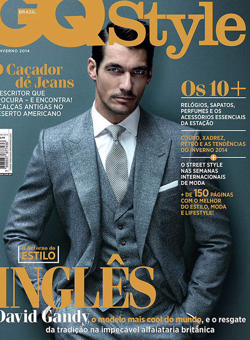 David Gandy på omslaget av brasilianska GQ. David Gandy på omslaget av brasilianska GQ.