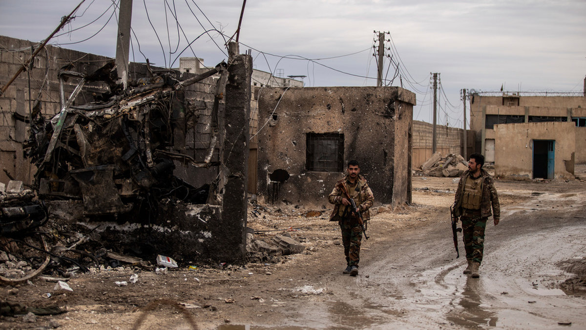 Soldater ur den kurddominerade SDF-alliansen (Syriens demokratiska styrkor) i den syriska staden Hassakeh i fjol. SDF har utgjort en stor del av motståndet mot terrorrörelsen IS i Syrien.