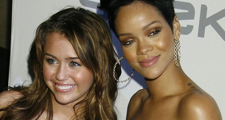 Rihanna, Miley Cyrus, Hångel
