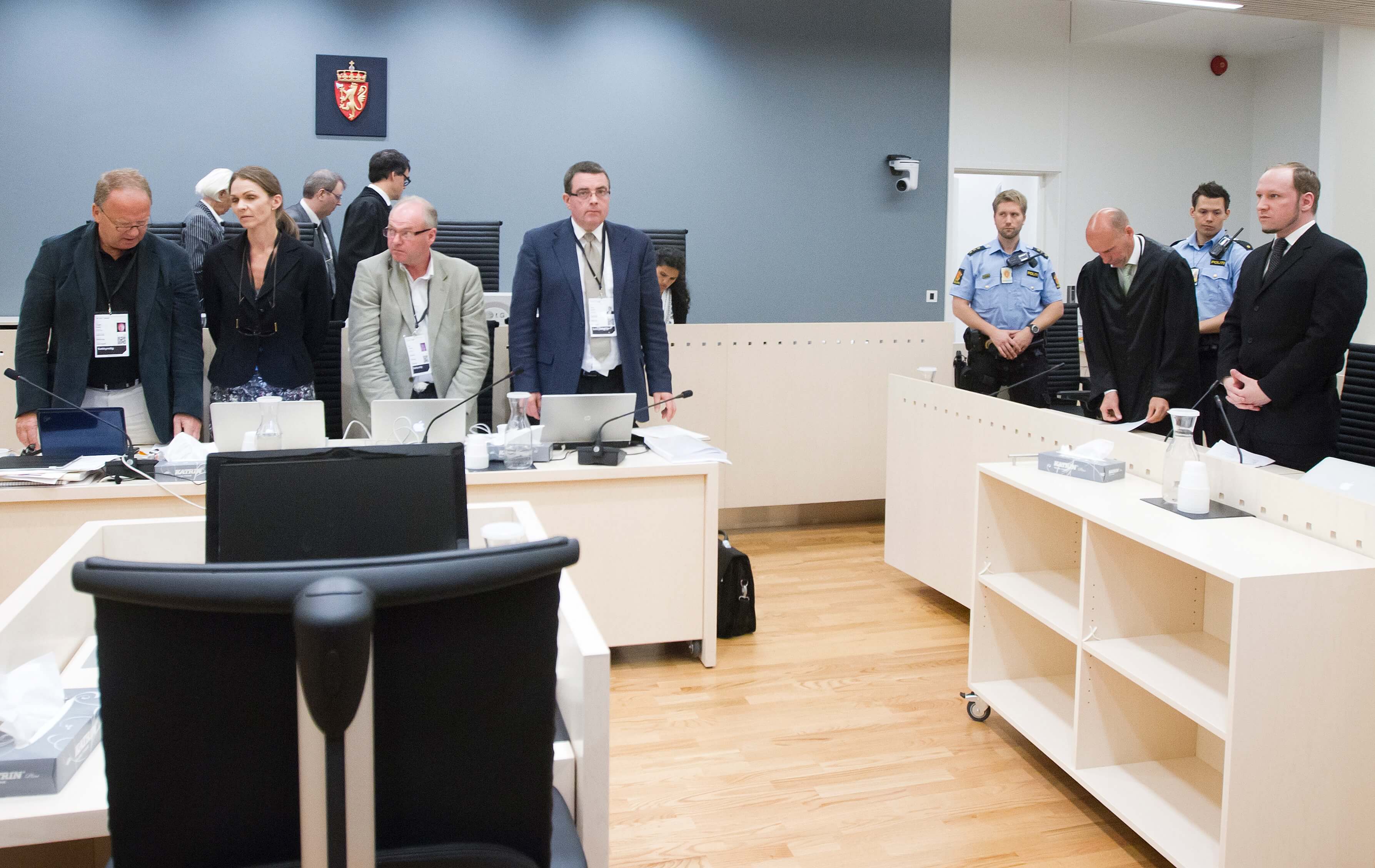 Rättegången mot Anders Behring Breivik hölls i Oslo tingshus. Rättegången mot Anders Behring Breivik hölls i Oslo tingshus.