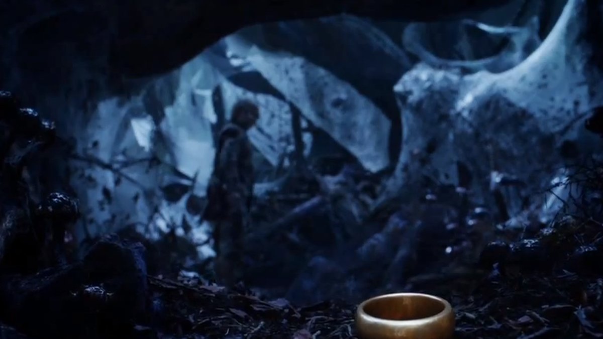 Det är här Bilbo hittar "Ringen"