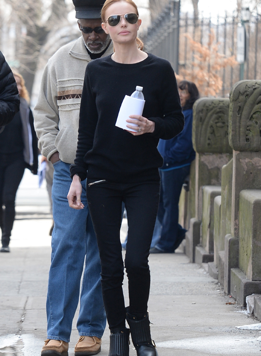 Kate Bosworth spelar in film i New York. Kate Bosworth spelar in film i New York.