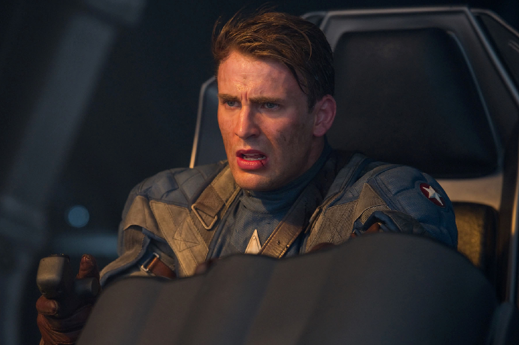 Captain America, spelad av Chris Evans.