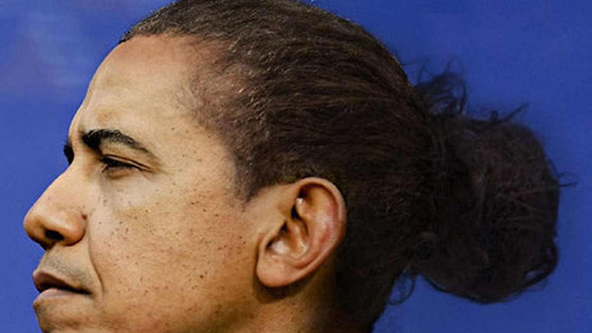 Obama borde seriöst fundera på att skaffa den här frisyren. 