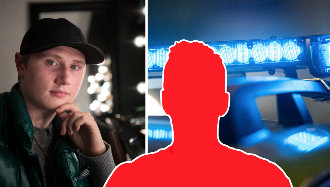 Nils "Einár" Grönberg och genrebild på polis.
