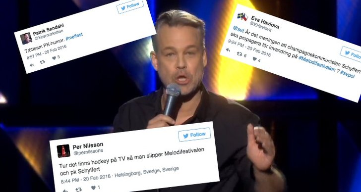 Henrik Schyffert, Invandring, Melodifestivalen 2016, Kränkning, Arg, Twitter