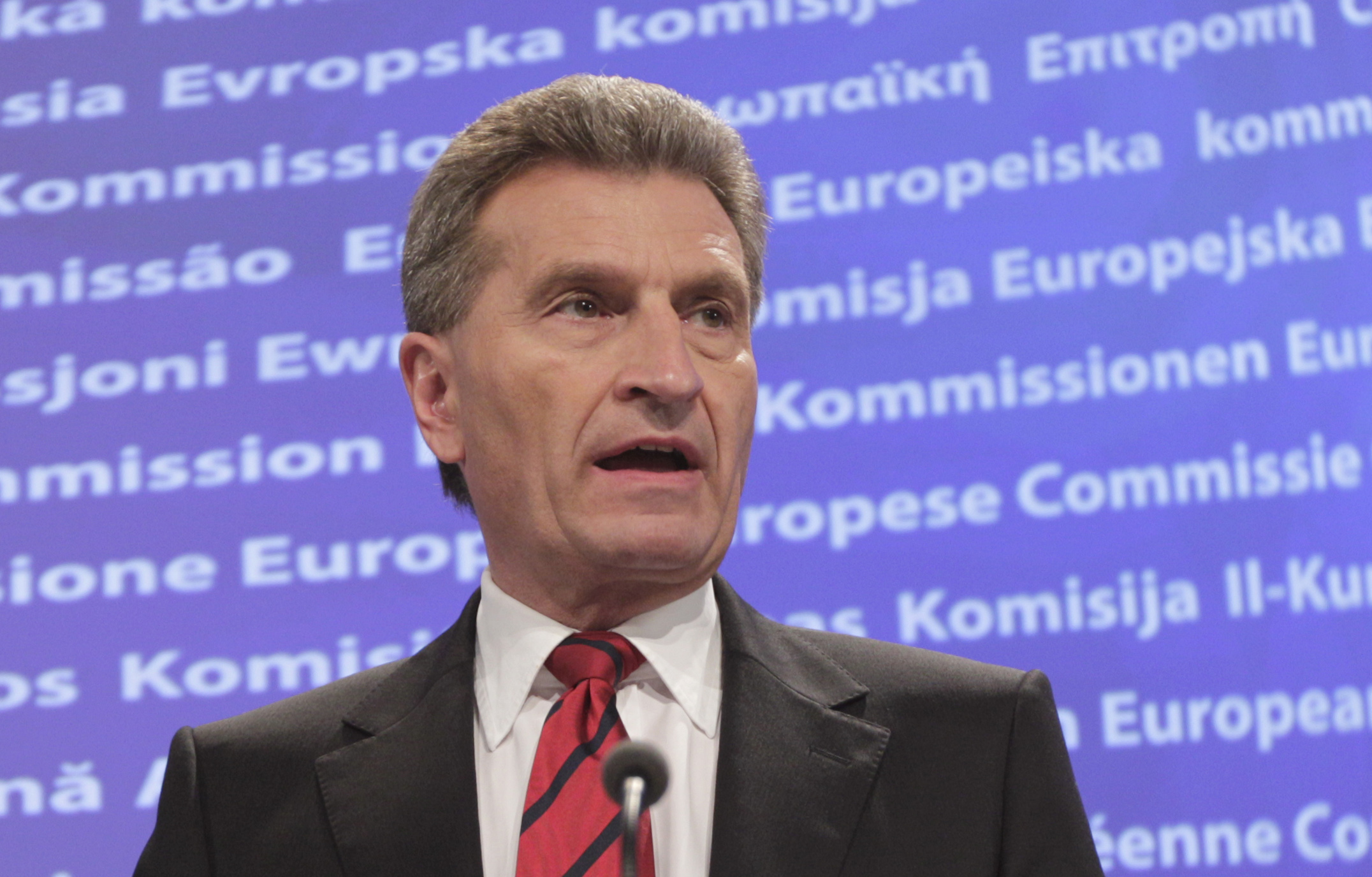 Günther Oettinger, EU:s energikommissionär