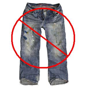 På skolorna i Manchester, New Hampshire, får lärarna inte längre ha jeans på sig.