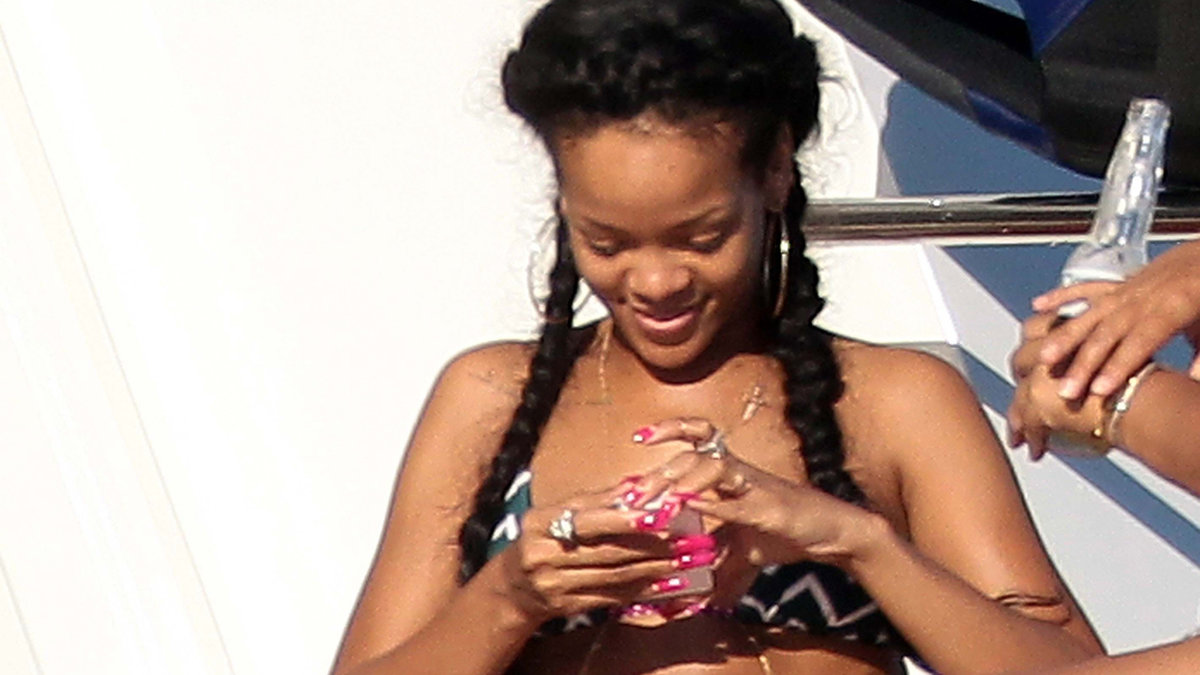Rihanna är inte den som spottar i glaset. 