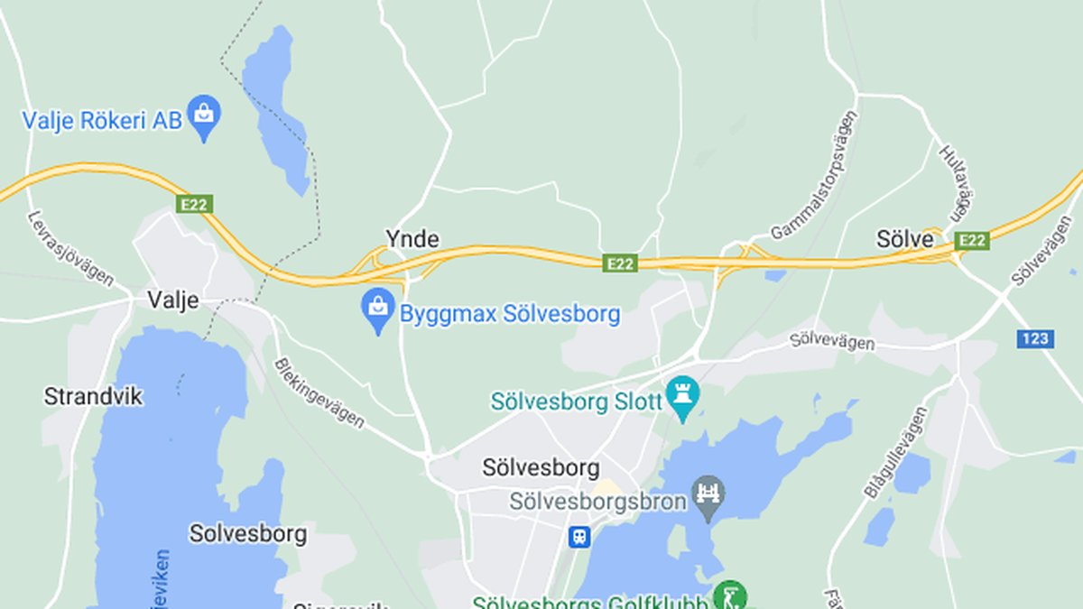 Google maps, Sölvesborg