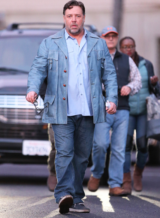Russell Crowe under en filminspelning i Los Angeles tidigare i år.