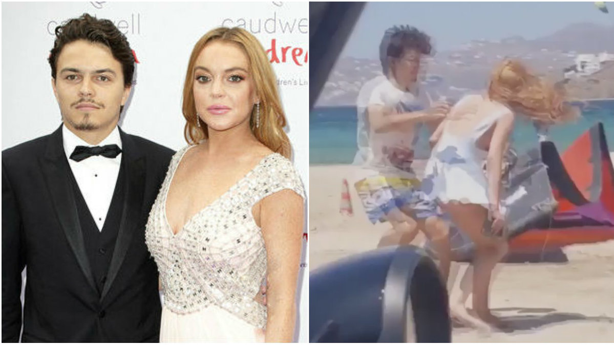 Lindsay Lohan dumpar nu pojkvännen som hon beskriver som "våldsam". 