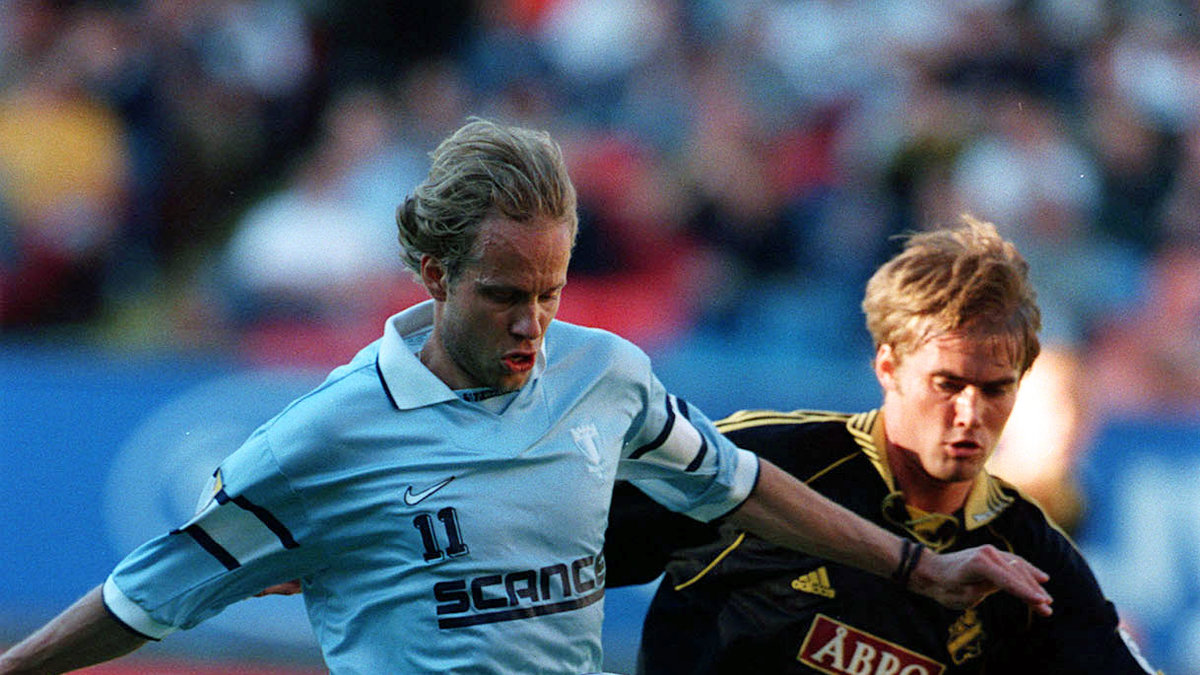 Olof Mellberg i AIK år 1998, då han blev svensk mästare.