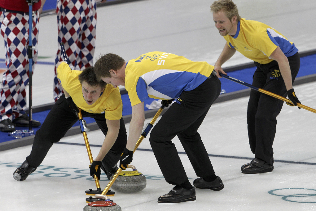 Sverige, Curling, Olympiska spelen, Schweiz