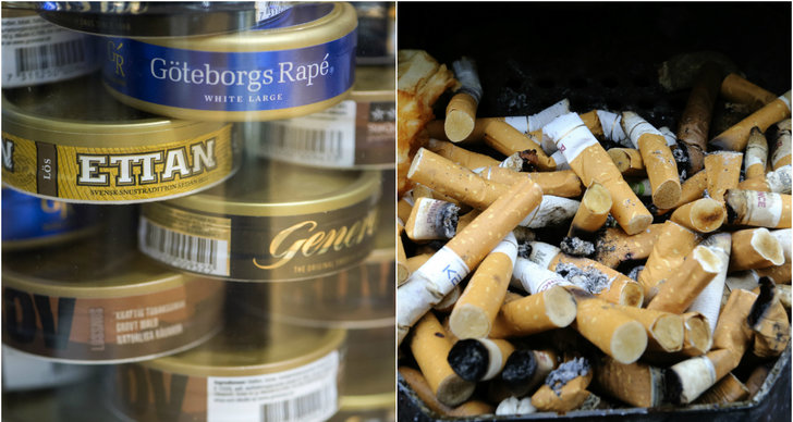 Tobak, Snus, Cigaretter