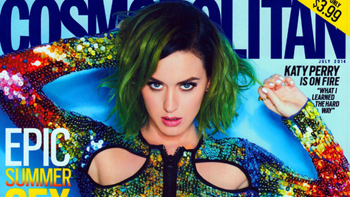 Katy Perry på omslaget av amerikanska Cosmopolitan. 