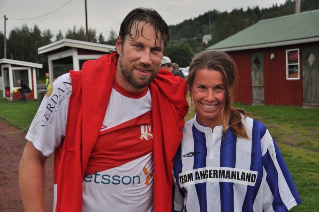 Två Forsberg med massa VM-guld. Peter och skidskytten Magdalena.
