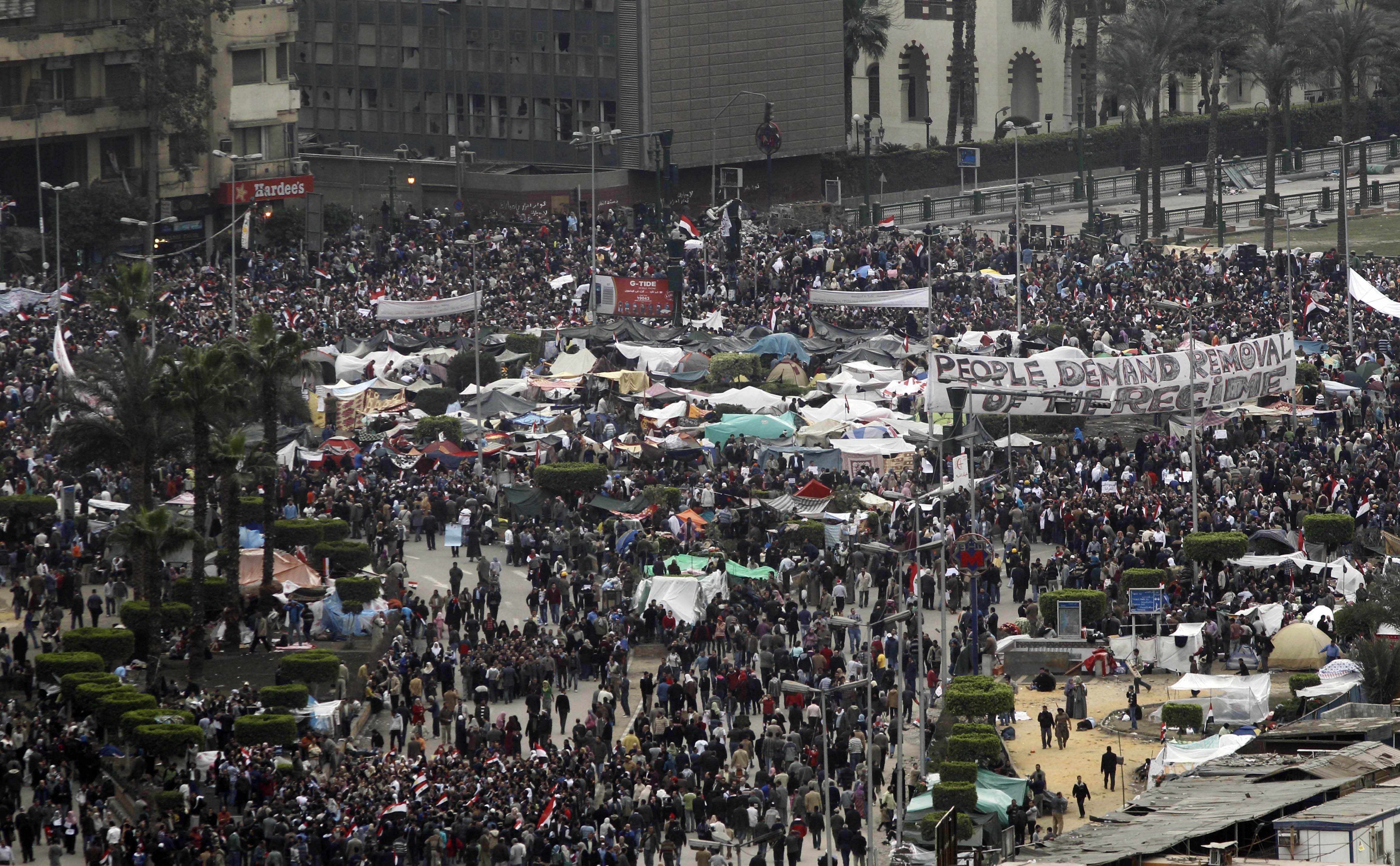 Protester, Egypten, Kairo, Demonstration, Revolution, Hosni Mubarak