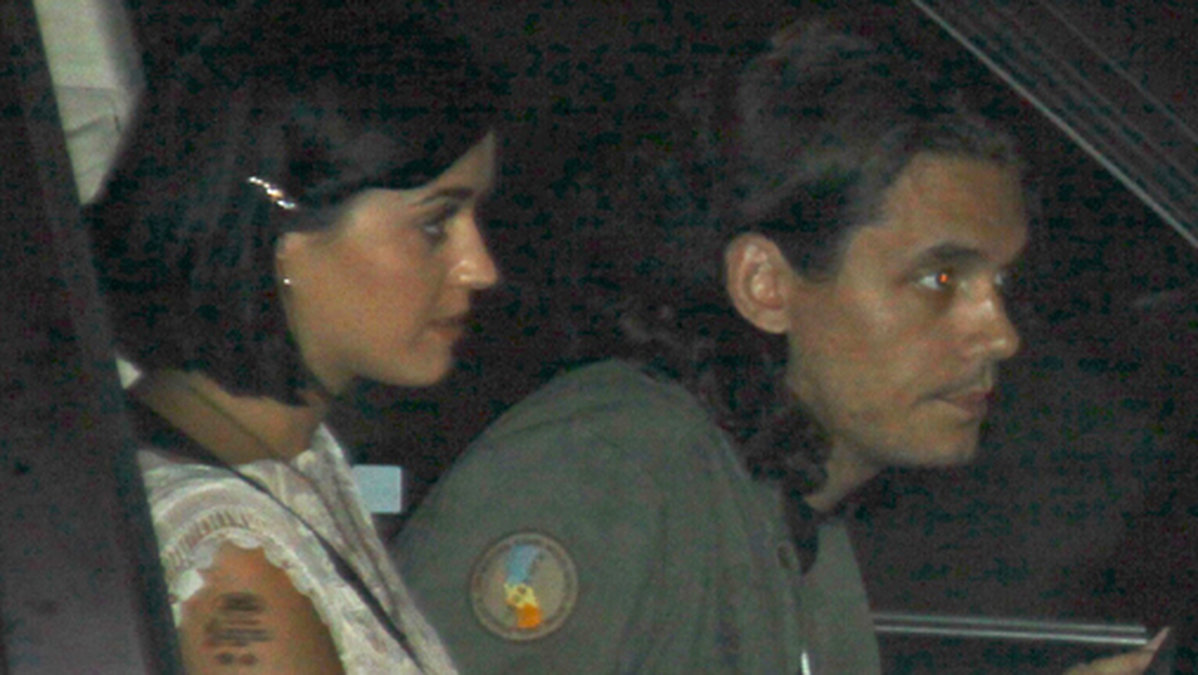 Katy Perry och John Mayer lämnade Chateau Marmont tillsammans. 
