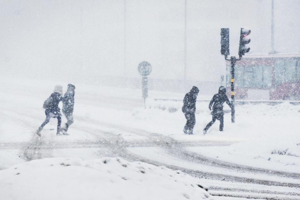 Väderlek, Snö, trafik, Sverige, SMHI