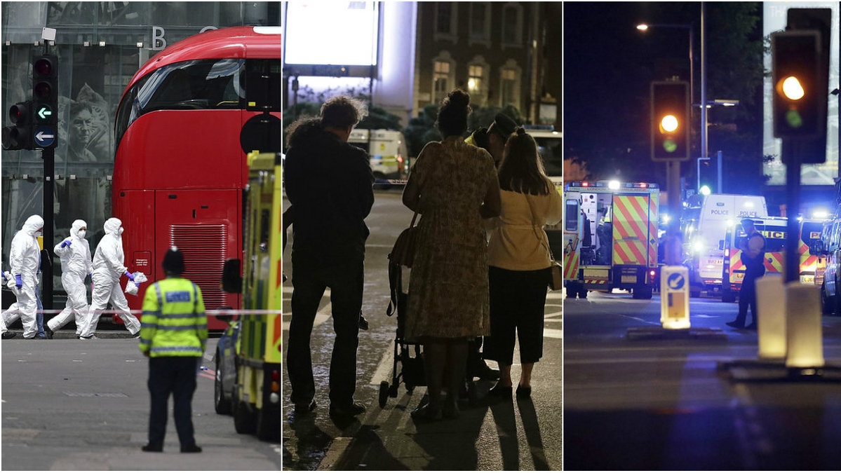 Sju personer har dött och 48 personer har skadats i attackerna i London.