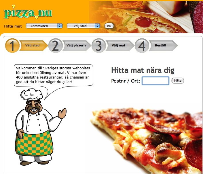 Pizza, Databas, Upphovsrätt