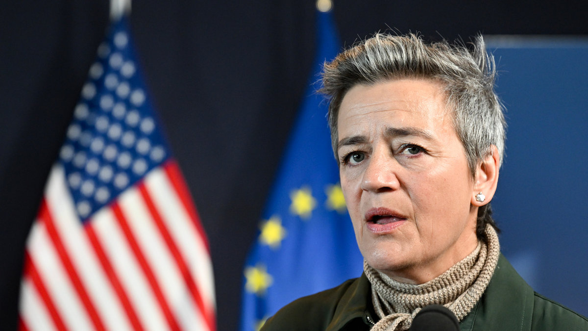 Tillsättandet av en amerikanska som chefsekonom under EU:s konkurrenskommissionär Margrethe Vestager väcker protester i EU. Arkivfoto.