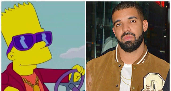 Drake, Rihanna, The Simpsons, Bart Simpson