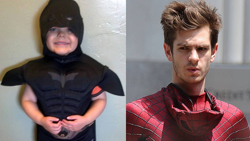 5-årige Miles Scott skulle dela ut ett pris tillsammans med "Spiderman"-stjärnan Andrew Garfield. 