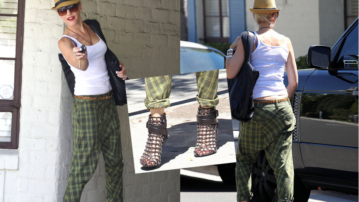 Gwen Stefani är förmodligen veckans absolut sämst klädda. Har hon en blöja? Varför har hon typ Britneys gamla hatt? Varför har hon låst in sina fötter i skornas motsvarighet till Alcatraz? Så många frågor...