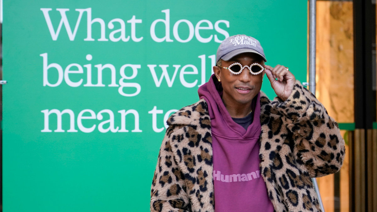Amerikanske hiphop-artisten Pharrell Williams blir ny huvuddesigner för Louis Vuittons herrkollektioner. Arkivbild.