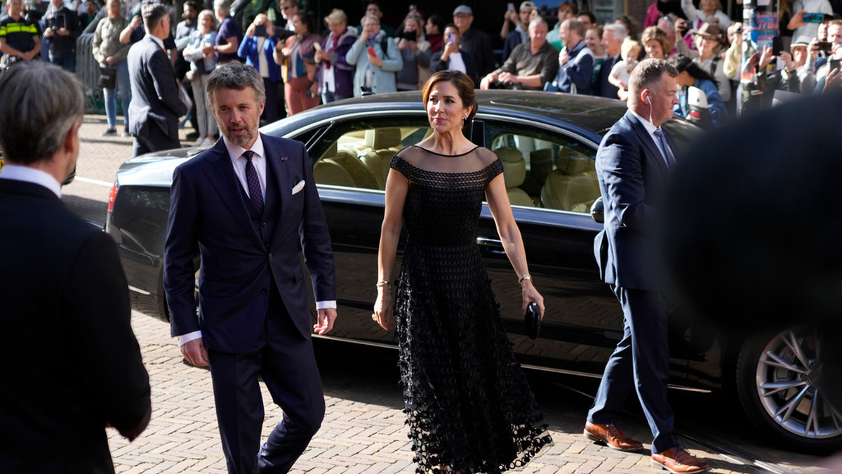 Danmarks kronprins Frederik och hans hustru, prinsessan Mary, i nederländska Haag förra veckan.