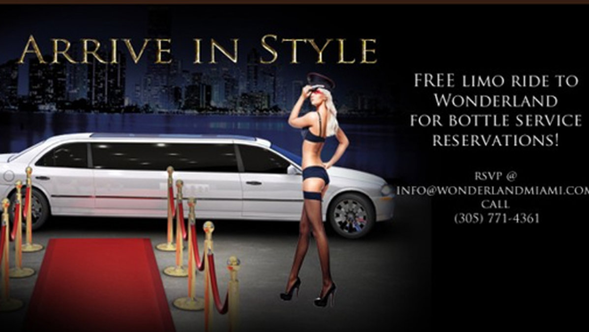 Klubben erbjuder fri limousineservice. Men det är nog inte något för Bieber, som anlände i en svart SUV, skriver Radaronline.com. 