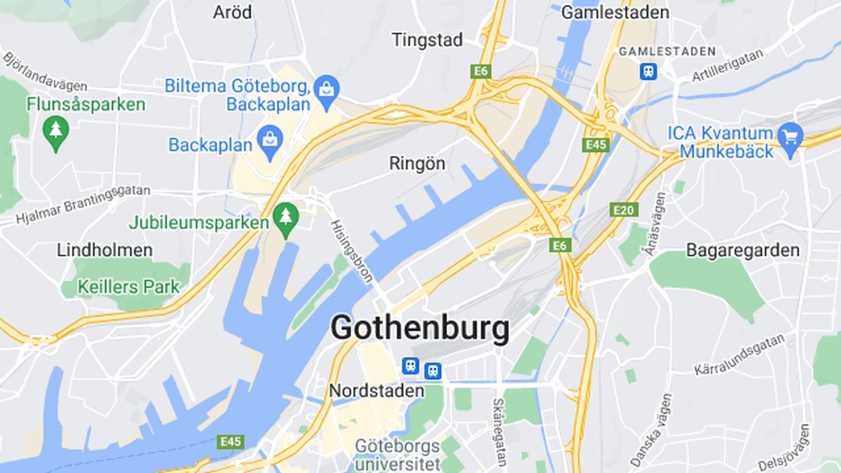 Google maps, Göteborg