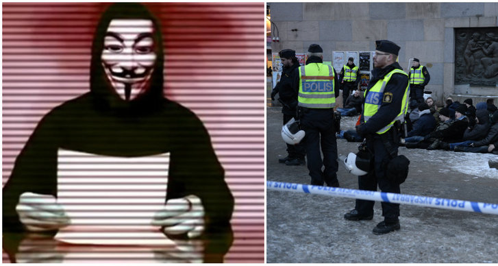 Anonymous, Svenska motstandsrorelsen, Cyberattack