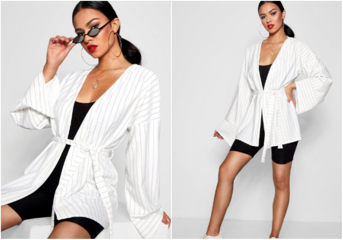 Kritrandig blazer Kritrandig blazer