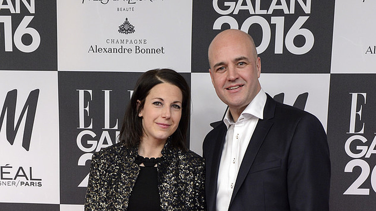 Fredrik Reinfeldt och Roberta Alenius på Elle-galan. 