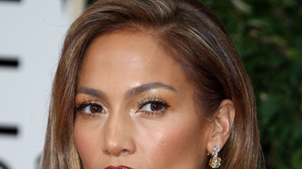 Jennifer Lopez på Golden Globe Awards i helgen. 