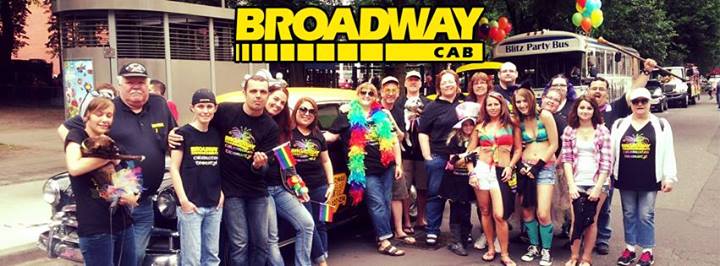 Taxiföretaget deltog i Pridefirandet i juni.