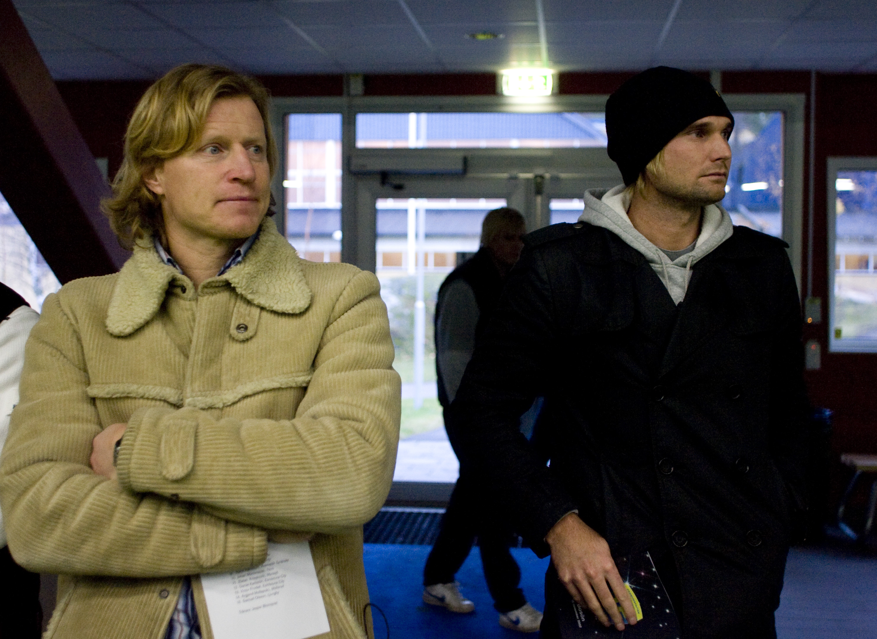 Stefan Pettersson och Andreas Andersson, två lirare som fortsatte jobba inom sportens värld. 