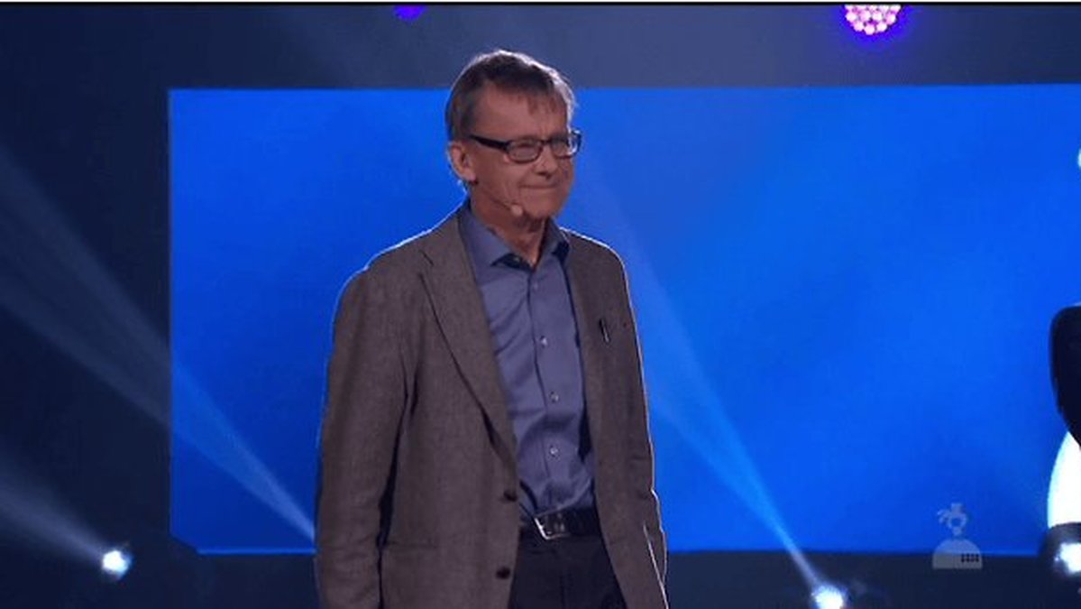 Hans Rosling höll en megaföreläsning i Globen under den direktsända galan.