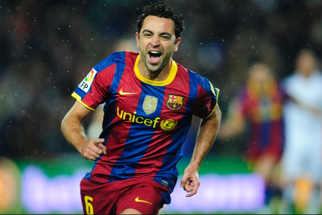 Spelgeniet Xavi öppnade målskyttet i den första halvleken. Spelgeniet Xavi öppnade målskyttet i den första halvleken.