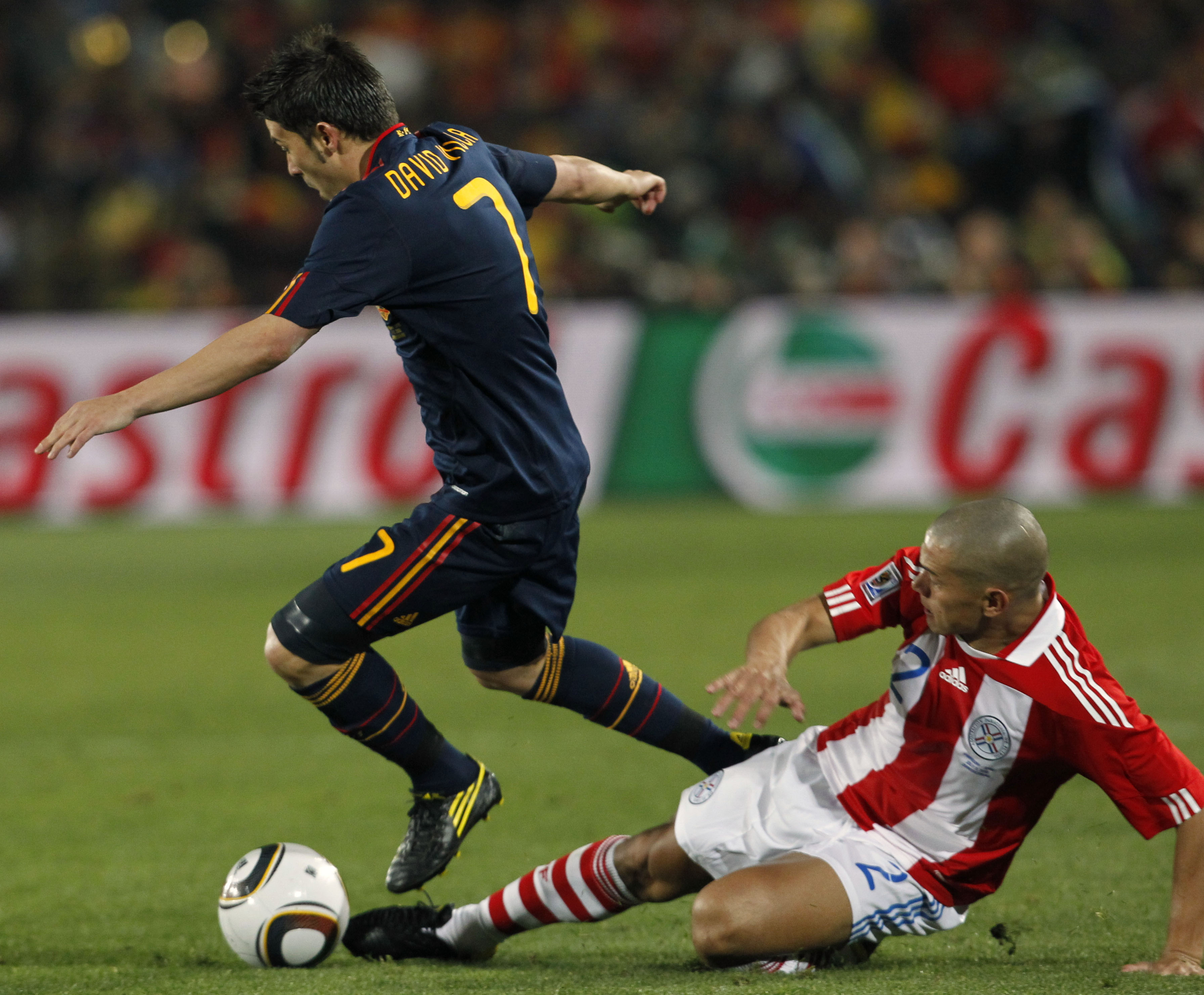 Paraguay, David Villa, VM i Sydafrika, Spanien